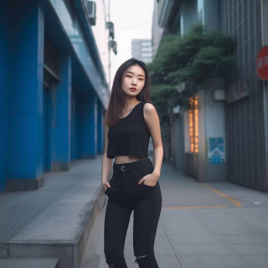 黑色牛仔褲配什么上衣好看,黑色牛仔褲上衣搭配好看秘籍