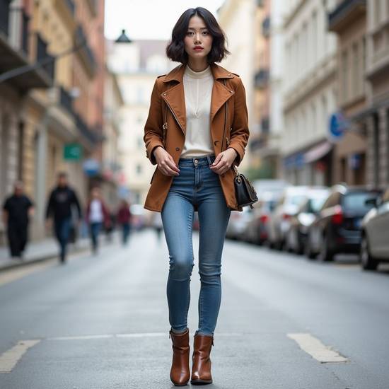 牛仔褲搭配什么衣服好看,牛仔褲搭配衣服時(shí)尚秘籍