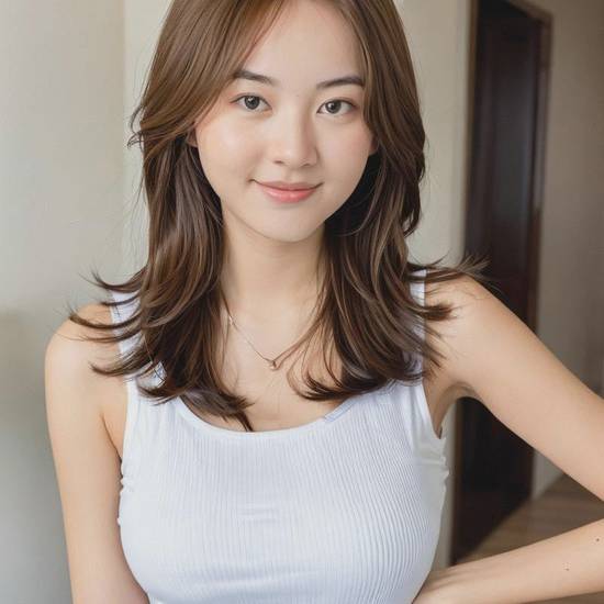 好看的發型女生中長發，中長發女生，選對發型，美出圈