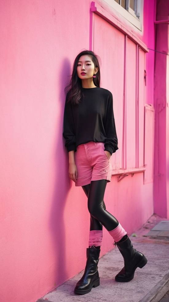 黑色和粉色搭配好看嗎，黑色粉色搭配時尚美學魅力