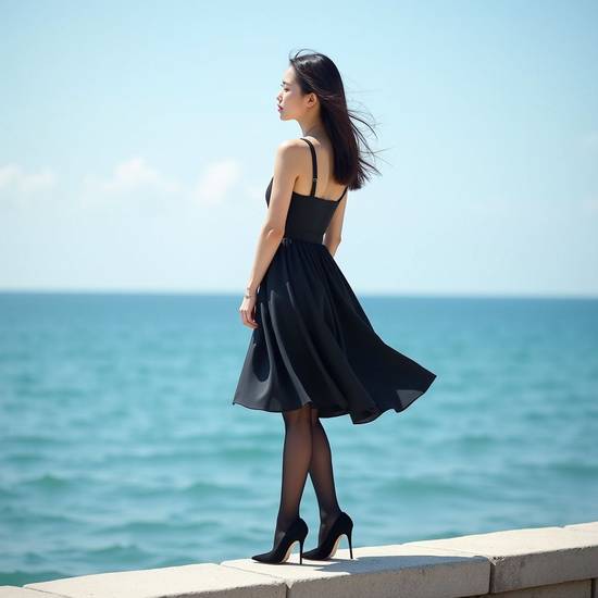 黑色裙子配什么顏色鞋子,黑色裙子鞋子顏色搭配指南