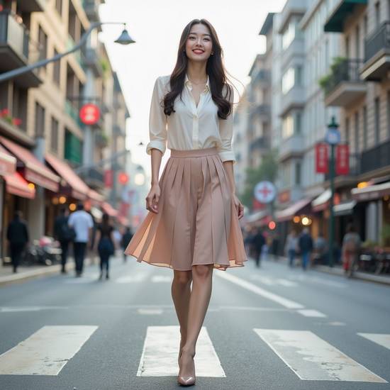 卡其色的裙子配什么顏色的上衣，卡其色裙子最佳上衣配色指南