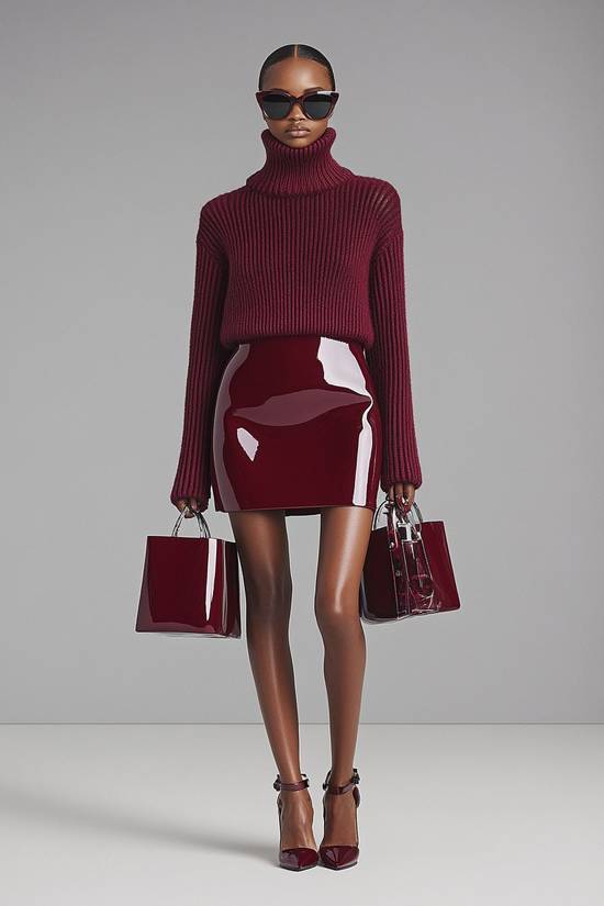 酒紅色裙子配什么顏色鞋子，酒紅色裙子配鞋顏色搭配指南