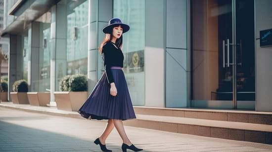 黑色裙子配什么顏色帽子,黑色裙子配帽指南:白灰藍粉四色優雅方案