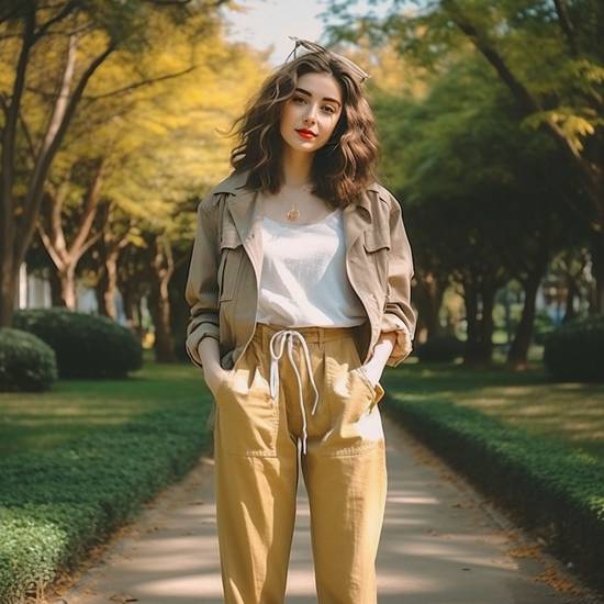 杏色上衣配什么顏色褲子,杏色上衣褲子色彩搭配技巧