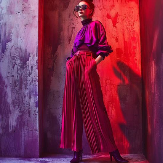 紅色衣服配什么褲子好看,紅色上衣搭配指南:五種褲子色彩穿出時(shí)尚感