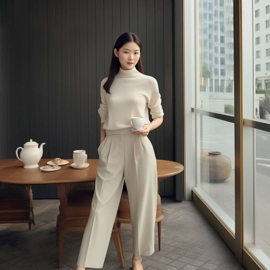 米白色褲子配什么上衣,米白色褲子上衣搭配精選指南