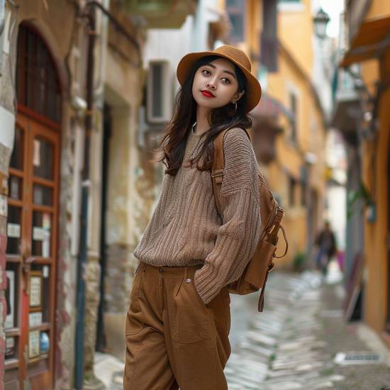 棕色褲子搭配什么顏色上衣,棕色褲子搭配什么顏色上衣的完美方案