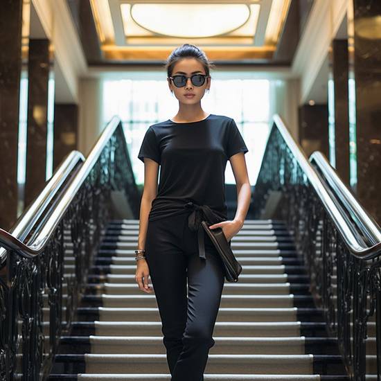 深藍色衣服配什么顏色褲子,深藍上衣褲子色彩完美搭配指南